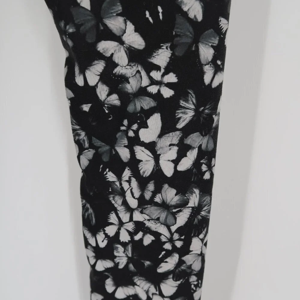 Alo Yoga Women's Black White Butterfly detail Leggings Size XS